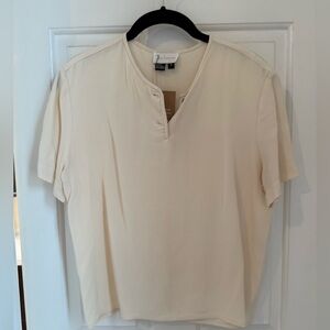 First Impressions Ivory Silk Blouse (100% silk)